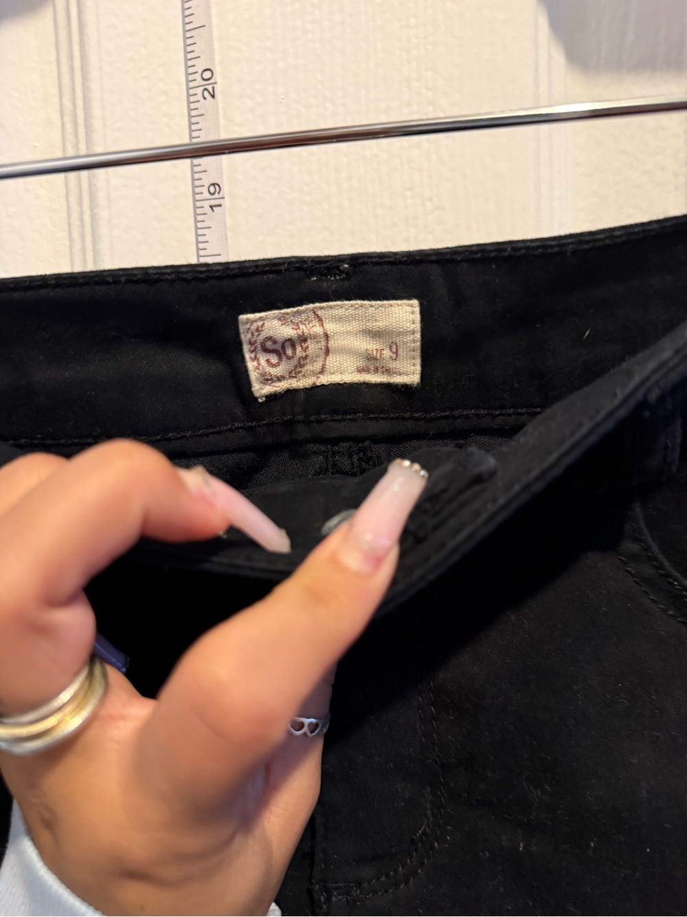 SO Black High-Waist Jean Shorts - Picture 5 of 5